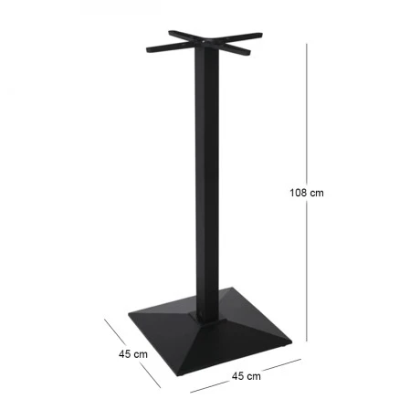 PYRAMID Cast Iron Bar Base 45x45/H108cm