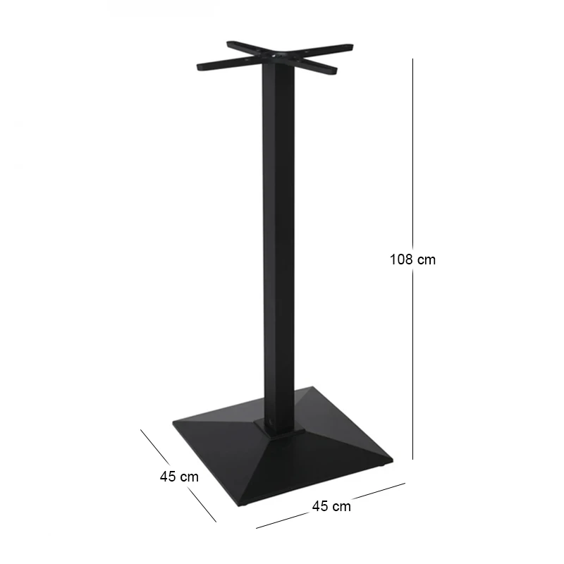 PYRAMID Cast Iron Bar Base 45x45/H108cm