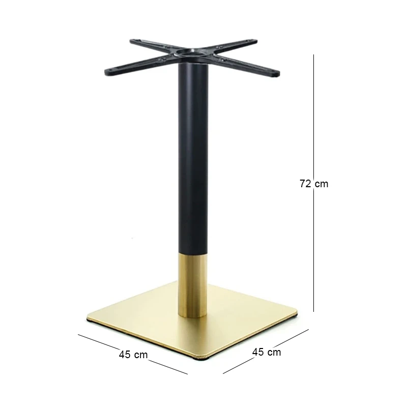 RIVA 45x45cm Base #201 Gold Inox/Black (14,50 kg)