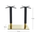 RIVA 70x40cm Base #201 Gold Inox/Black