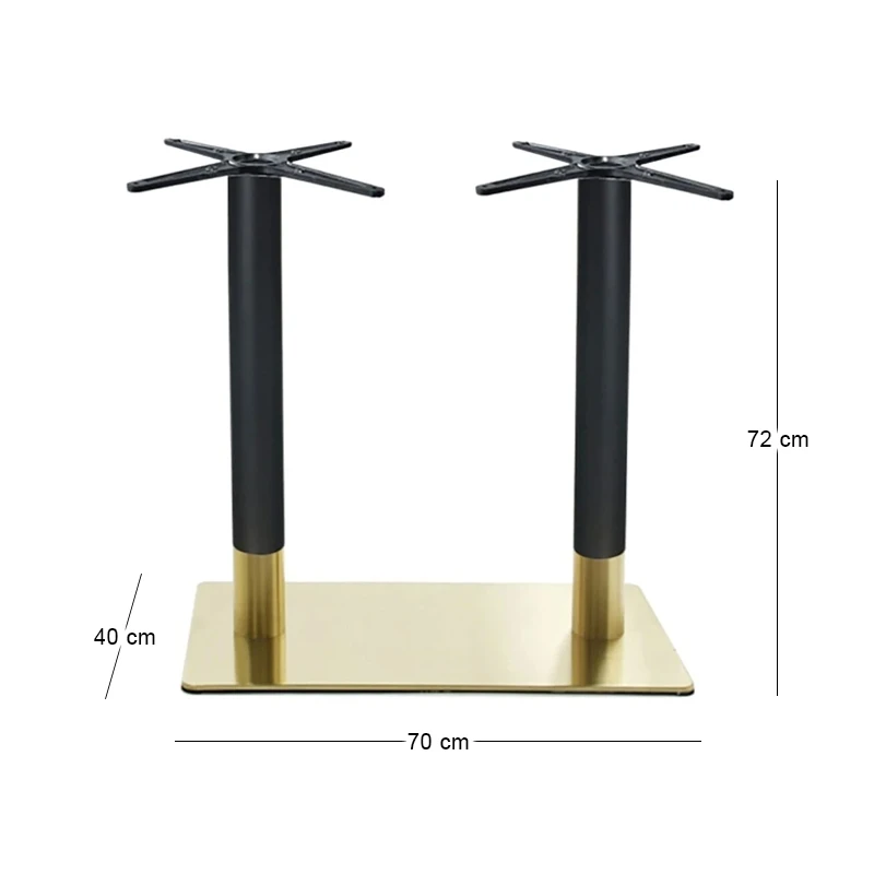 RIVA 70x40cm Base #201 Gold Inox/Black