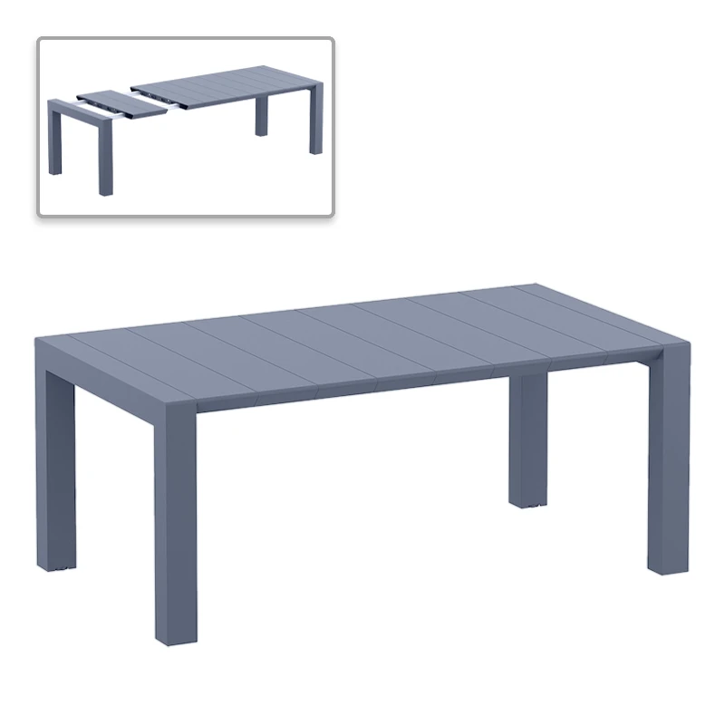 ΒΕΓΚΑΣ DARK GREY 100X180/220εκ. ΕΠΕΚΤ.ΤΡΑΠΕΖΙ ΠΟΛ/ΝΙΟΥ - 20.0577