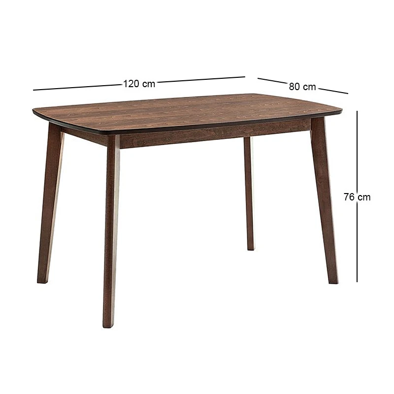VENTI Table 120x80cm Walnut