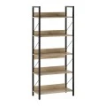 Βιβλιοθήκη Connect Megapap χρώμα florida oak 73x35x172εκ.