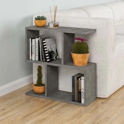 Homemania Megapap melamine side table in retro grey color 60x20x60cm. Homemania Megapap melamine side table in retro grey color 60x20x60cm.