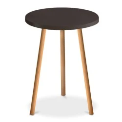 Roma Megapap melamine side table in brown color 33,5x33,5x46cm. Roma Megapap melamine side table in brown color 33,5x33,5x46cm.