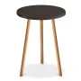 Roma Megapap melamine side table in brown color 33,5x33,5x46cm.