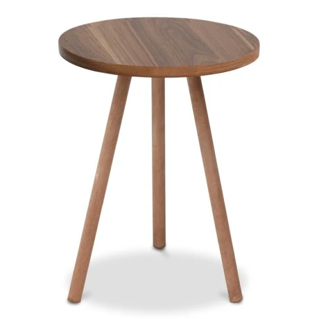 Τραπεζάκι βοηθητικό Roma Megapap χρώμα καρυδί 33,5x33,5x46εκ.