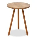 Roma Megapap melamine side table in pine oak color 33,5x33,5x46cm.