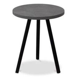Roma Megapap melamine side table in retro grey color 33,5x33,5x46cm. Roma Megapap melamine side table in retro grey color 33,5x33,5x46cm.