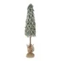 XMAS SNOWY CONE TREE IN JUTE BAG 80CM