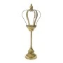 ANTIQUE GOLD METAL CROWN CANDLE HOLDER 22x20x65CM