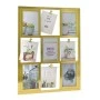 GOLD MDF MULTI PHOTO FRAME 51x39CM FOR 9 PHOTOS