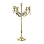 GOLD METAL CANDLE HOLDER WITH 5 ARMS 52x52x86CM