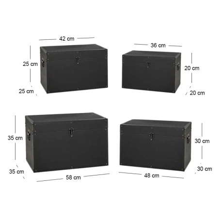 ΞΥΛΙΝΑ ΜΠΑΟΥΛΑ Σ 4 ΜΕ ΜΑΥΡΟ ΔΕΡΜΑ 54x35x35EK 48x30x30EK 42x25x25EK 36x20x20EK