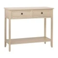 WOODEN CONSOLE IN BEIGE COLOR WITH 2 DRAWERS 90X33X75CM