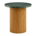 WOODEN COFFEE TABLE WITH VERAMANT SURFACE D50X38CM