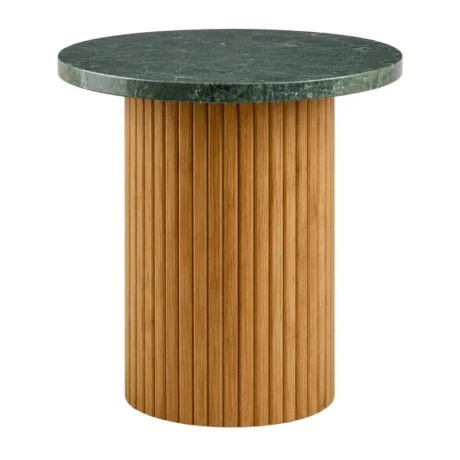 WOODEN COFFEE TABLE WITH VERAMANT SURFACE D50X38CM