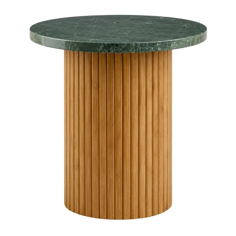 WOODEN COFFEE TABLE WITH VERAMANT SURFACE D50X38CM