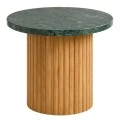 WOODEN COFFEE TABLE WITH VERAMANT SURFACE D61X46CM