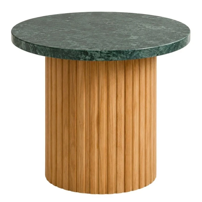 WOODEN COFFEE TABLE WITH VERAMANT SURFACE D61X46CM