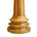WOODEN FLOOR LAMP WITH BEIGE HAT D24X135CM