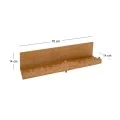 WOODEN WALL SHELF 76Χ14Χ14CM