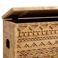 CARVED WOODEN STORAGE FURNITURE IN NATURAL COLOR 85X35X45CM