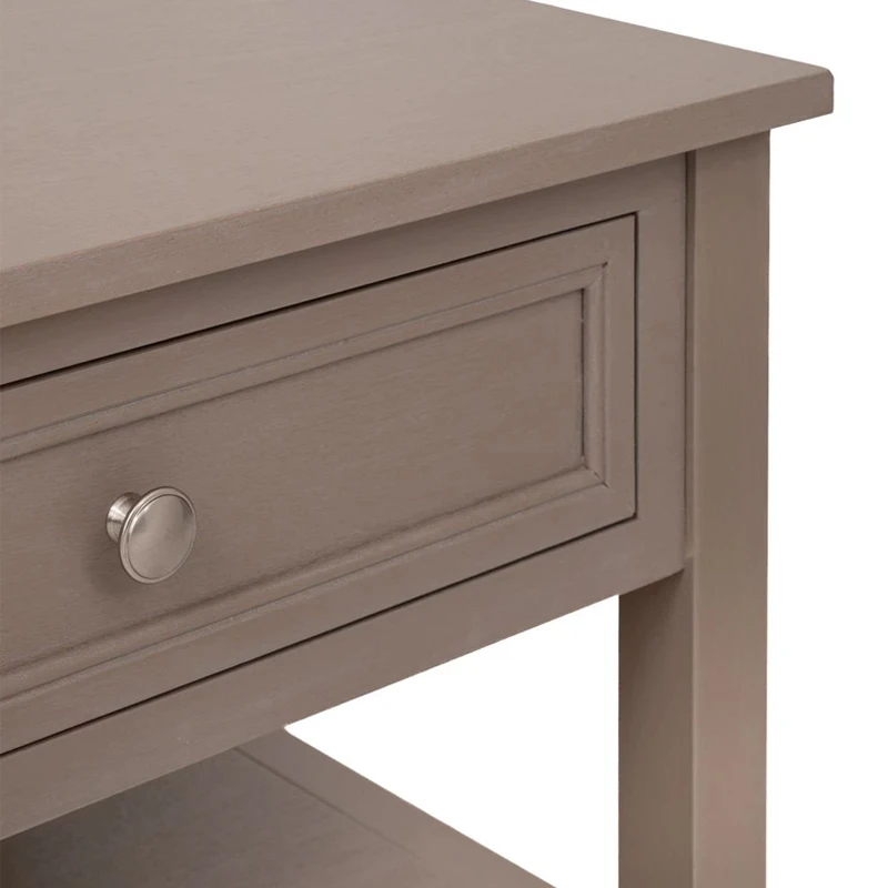 WOODEN COFFEE TABLE IN GREY COLOR WITH 2 DRAWERS 100X60X50CM