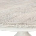 ROUND DINING TABLE MADE OF MANGO WOOD IN WHITE COLOR D120X75CM