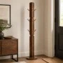 WOODEN MONK IN NATURAL COLOR IN THE SHAPE OF A CACTUS D30X170CM