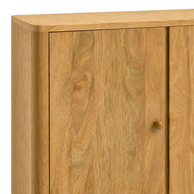 WOODEN SIDEBOARD IN NATURAL LIGHT COLOR 200X40X85CM