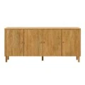 WOODEN SIDEBOARD IN NATURAL LIGHT COLOR 200X40X85CM