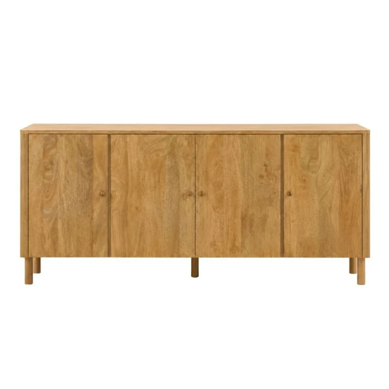 WOODEN SIDEBOARD IN NATURAL LIGHT COLOR 200X40X85CM