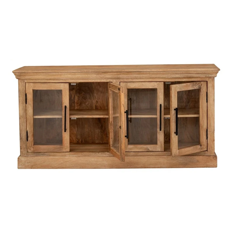 SIDEBOARD IN NATURAL COLOR MADE OF MANGO WOOD 147X36X70CM