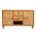 WOODEN VINTAGE SIDEBOARD WITH 2 CABINETS AND 2 DRAWERS 160Χ40Χ90CM