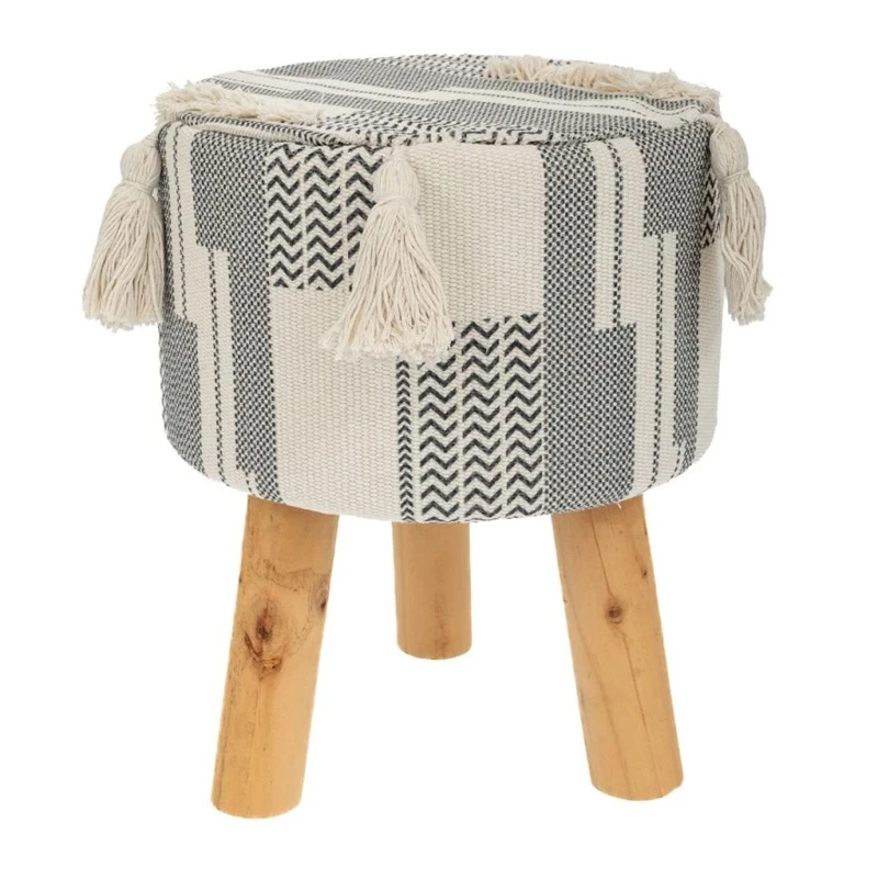 FABRIC TOP STOOL 28X34CM