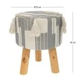 FABRIC TOP STOOL 28X34CM