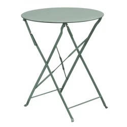 ZAPPEIOU Pantone Folding Table D.60cm Metal Sandy Green 5635C ZAPPEIOU Pantone Folding Table D.60cm Metal Sandy Green 5635C
