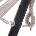 ΑΙΩΡΑ CRAVE HM6304.02 ΑΝΘΡΑΚΙ ΜΕΤΑΛΛΙΚΟΣ ΣΚΕΛΕΤΟΣ--ΜΠΕΖ ΥΦΑΣΜΑ 265x93x105Υεκ
