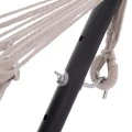 ΑΙΩΡΑ CRAVE HM6304.03 ΑΝΘΡΑΚΙ ΜΕΤΑΛ. ΣΚΕΛΕΤΟΣ--ΜΠΛΕ ΣΚΟΥΡΟ ΠΑΝΙ ΜΕ ΛΕΥΚΗ ΡΙΓΑ 265x93x105Υεκ