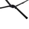 ΑΙΩΡΑ CRAVE HM6304.03 ΑΝΘΡΑΚΙ ΜΕΤΑΛ. ΣΚΕΛΕΤΟΣ--ΜΠΛΕ ΣΚΟΥΡΟ ΠΑΝΙ ΜΕ ΛΕΥΚΗ ΡΙΓΑ 265x93x105Υεκ
