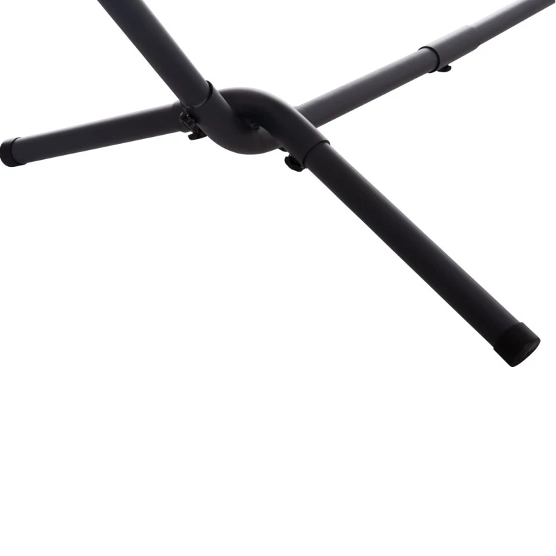 ΑΙΩΡΑ CRAVE HM6304.03 ΑΝΘΡΑΚΙ ΜΕΤΑΛ. ΣΚΕΛΕΤΟΣ--ΜΠΛΕ ΣΚΟΥΡΟ ΠΑΝΙ ΜΕ ΛΕΥΚΗ ΡΙΓΑ 265x93x105Υεκ