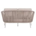 DAYBED ΣΕΙΡΑ XANTION HM6474.02 ΛΕΥΚΟ ΑΛΟΥΜΙΝΙΟ--ΣΧΟΙΝΙ--OLEFIN 157x147x88Υεκ