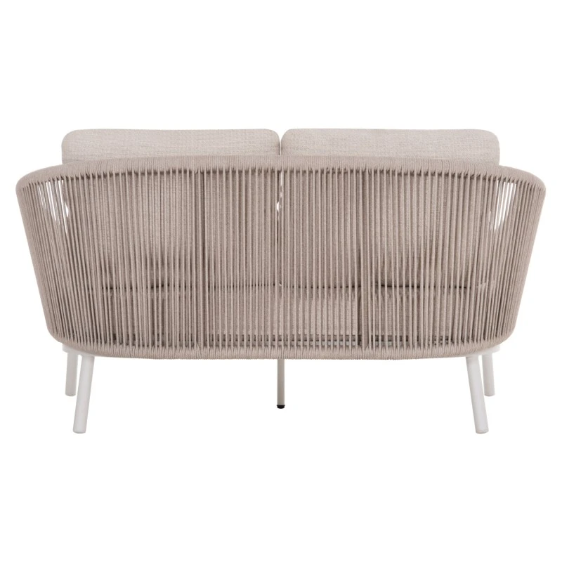 DAYBED ΣΕΙΡΑ XANTION HM6474.02 ΛΕΥΚΟ ΑΛΟΥΜΙΝΙΟ--ΣΧΟΙΝΙ--OLEFIN 157x147x88Υεκ