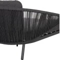 DAYBED ΣΕΙΡΑ XANTION ΗM6474.01 ΣΚΟΥΡΟ ΓΚΡΙ ΑΛΟΥΜΙΝΙΟ-ΣΧΟΙΝΙ-OLEFIN 157x147x88Υεκ