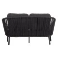 DAYBED ΣΕΙΡΑ XANTION ΗM6474.01 ΣΚΟΥΡΟ ΓΚΡΙ ΑΛΟΥΜΙΝΙΟ-ΣΧΟΙΝΙ-OLEFIN 157x147x88Υεκ