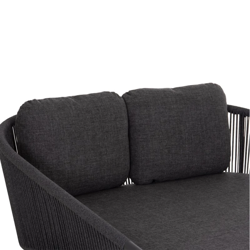 DAYBED ΣΕΙΡΑ XANTION ΗM6474.01 ΣΚΟΥΡΟ ΓΚΡΙ ΑΛΟΥΜΙΝΙΟ-ΣΧΟΙΝΙ-OLEFIN 157x147x88Υεκ