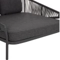DAYBED ΣΕΙΡΑ XANTION ΗM6474.01 ΣΚΟΥΡΟ ΓΚΡΙ ΑΛΟΥΜΙΝΙΟ-ΣΧΟΙΝΙ-OLEFIN 157x147x88Υεκ