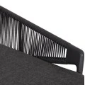DAYBED ΣΕΙΡΑ XANTION ΗM6474.01 ΣΚΟΥΡΟ ΓΚΡΙ ΑΛΟΥΜΙΝΙΟ-ΣΧΟΙΝΙ-OLEFIN 157x147x88Υεκ